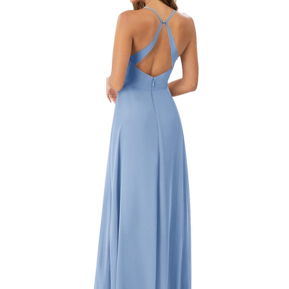 Azazie Davis Dress in Steel Blue - Picture 2 of 10